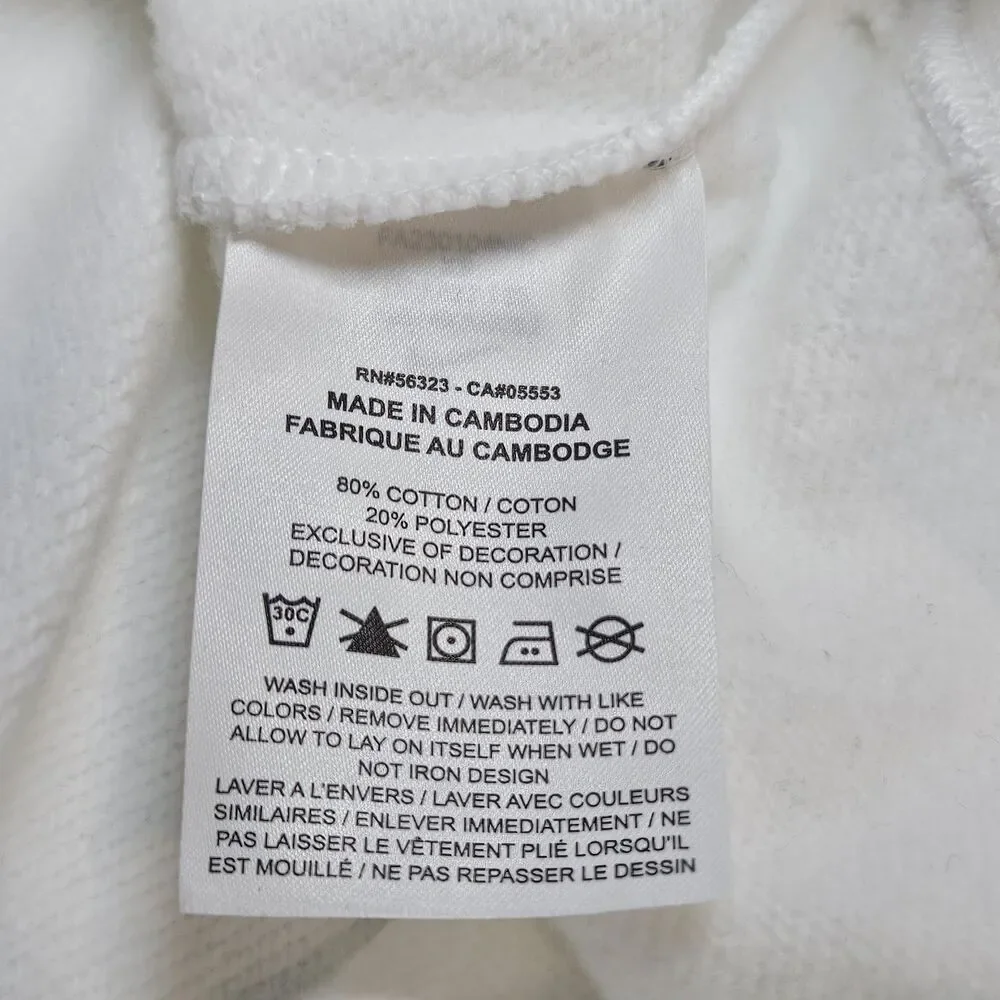 Nike Women's Sportswear Fleece Logo Sweatshirt in White/ Size XS/ DQ5832-100/New